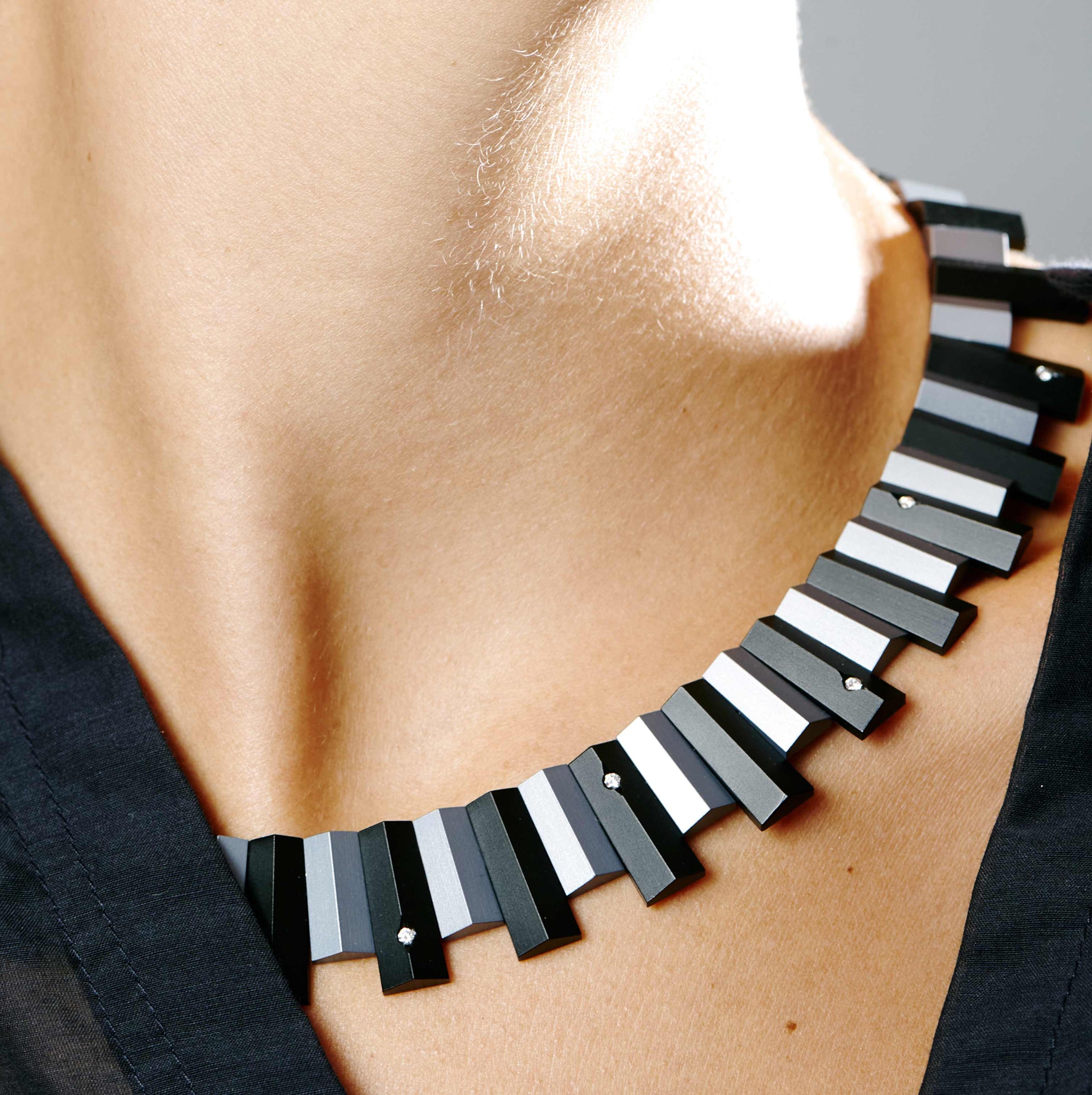 anuke Color Stone Necklace ブラック ànuke online store（アンヌーク） / Color Stone NecklaceColor